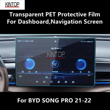 BYD şarkı PRO 21-22 Pano, Navigasyon Ekran Şeffaf PET koruyucu film Anti-scratch Onarım Aksesuarları Tamir