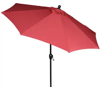 Better Homes & Gardens 9 ' Premium Veranda Şemsiyesi, Kırmızı
