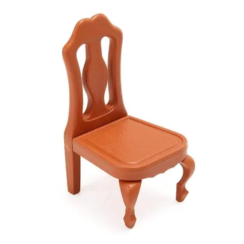 1 SetKids Masa Ve Sandalye / 5 adet Mini Ev Çocuk Oyun Evi Mini Masa ve Sandalyeler Oynayan Çocuklar için (Kahverengi)