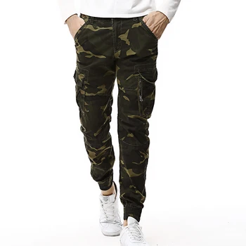 Fad Moda Bahar Erkek Taktik Kargo LİBİELİY Erkekler Kamuflaj kamuflajlı pantolon Ordu Askeri Rahat pamuklu pantolonlar Hip Hop Erkek Pantolon