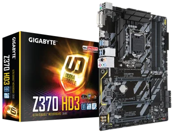 YENİ Gigabyte GA-Z370 HD3 Z370 HD3 Anakart LGA1151 DDR4 Z370 Desteği ı3 8100 ı5 8500 I7 8700K