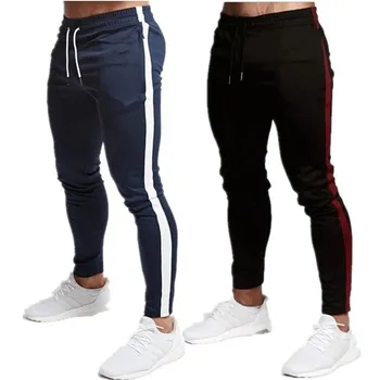 2023 Moda Erkek Spor Salonları Saf renk Pantolon Joggers Spor Rahat uzun pantolon Erkekler Egzersiz Sıska Sweatpants Jogger Eşofman Pantolon