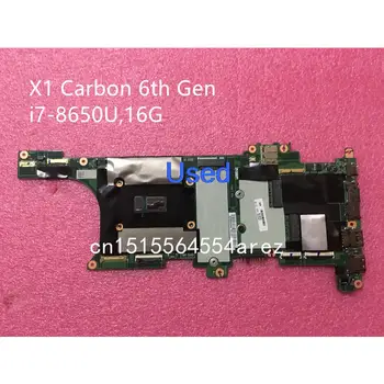 Kullanılan Lenovo Thinkpad X1 Karbon 6th Gen Tipi 20KH 20KG Laptop Anakart Anakart ı7-8650U 16GB RAM 01YR217
