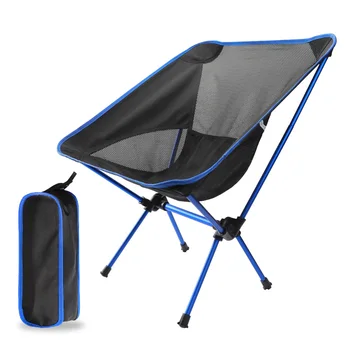 Ayrılabilir Taşınabilir Katlanır Ay Sandalye Açık kamp sandalyeleri Plaj Balıkçılık Sandalye Ultralight Seyahat Yürüyüş Piknik Koltuk Araçları