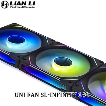 LIANLI TEK FAN SL-INF140 Sonsuzluk Aynası ARGB Papatya Zinciri Tasarımı PWM 14cm PC Soğutma Fanı