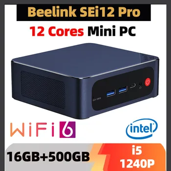 Beelink SEı12 Pro Mini PC Intel Core i5 1240 P i7 1260 P Win11 Pro 16 GB 32 GB DDR5 500 GB SSD Wıfı6 BT5. 2 4 K HD oyun bilgisayarı