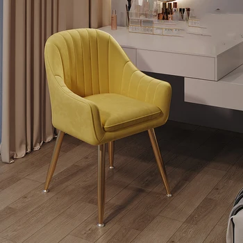 Lüks düğün yemek sandalyeleri Sarı Altın Bacaklar Tasarımcı Ücretsiz Kargo kolçaklı sandalyeler Yemek Bekleyen Fauteuil Salon Ev Eşyaları