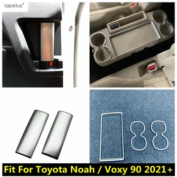 Merkezi Ön Su Bardağı Tutucu Çerçeve / İç Kapı Kolu Paneli Kapak Toyota Noah / Voxy 90 2021-2023 Aksesuarları İç