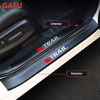 Nissan X Trail XTrail ROGUE T32 2014 2019 2020 kapı eşiği tıkama plakası Muhafızları Eşik Koruyucu Çıkartmalar Araba Aksesuarları