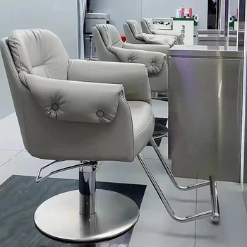 Iplik Yüksek Kaliteli Sandalye Vintage Deri Hidrolik Pedikür berber koltuğu Koltuk Salon Taburete Con Ruedas Mobilya DWH