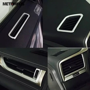 Lexus RX 2016 için 2017 2018 2019 Mat Dashboard Ön hava Firar Çıkışı Kapak Trim Çerçeve Sticker Iç Aksesuarları Araba Styling