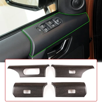 Meşe Ahşap Tahıl, Land Rover Freelander 2 2012-2015 için Araba Kapı pencere camı Kaldırma Düğmesi panel dekorasyon Kapak, iç Aksesuar