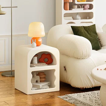Sevimli Beyaz İskandinav Komidin Modern Depolama Ahşap Minimalist Başucu Masa Çekmeceli Benzersiz Masa De Chevet yatak odası mobilyası