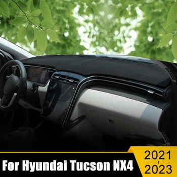 Araba Dashboard Önlemek ışıklı çerçeve Enstrüman Platformu masası kapağı Paspaslar Halı Hyundai Tucson İçin NX4 2021 2022 2023 Aksesuarları