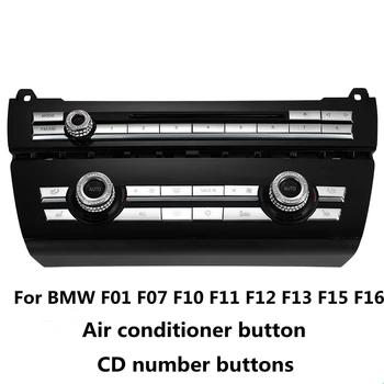 BMW için F01 F07 F10 F11 F12 F13 F15 F16 yedek araba styling klima düğmesi CD dijital düğme iç
