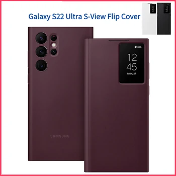 Orijinal Samsung Galaxy S22 Ultra S-Görünüm Kapak Çevirin SM-S908B, SM-S908B / DS SM-S908U SM-S908E
