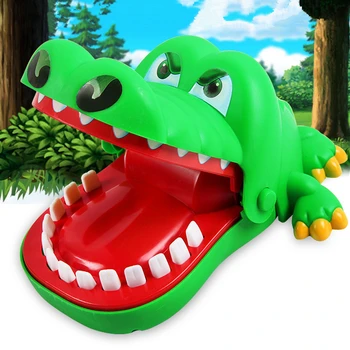Pratik Şakalar Isırma Timsah Ağız Diş Bite El Parmak Timsah Bar Oyunu Komik Geyik Oyuncak Hediye Çocuklar İçin, Çocuk