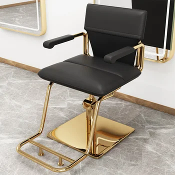 Lüks Estetik kuaför sandalyesi Arkalığı Altın Dönen Pedikür berber koltuğu Stilist Silla Berber Berber ekipmanları MQ50BC