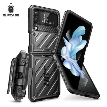SUPCASE Samsung Galaxy Z Flip 4 5G (2022 Sürümü) UB Pro Tam Vücut Çift Katmanlı Sağlam Koruyucu Kılıf Kılıf ile