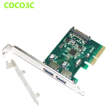 2 port USB 3.1 PCI ekspres kart PCIe düşük profil braketi ile pcı-e 4x to usb3. 1 Tip-A adaptörü SuperSpeed 10Gbps