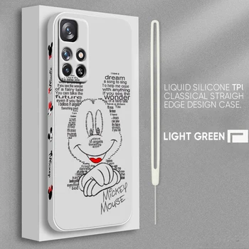 Disney Moda Mickey Minnie telefon kılıfı Xiaomi Redmi İçin 12 12C 11 Başbakan A1 10 9A 9T 9 8 7 6 Pro 4G 5G Sıvı Sol Halat Kapak
