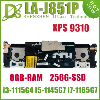 KEFU EDO30 LA-J851P Anakart Dell XPS 13 9310 Laptop Anakart ı3-1115G3 ı5-1145G7 ı7-1165G7 8GB-RAM 256G-SSD UMA