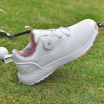 2023 Yeni golf ayakkabıları Erkekler için Rahat Açık Eğitim Sneakers Kadınlar Hızlı Bağlama Golfçü Ayakkabı Düşük Üst Yürüyüş Spor Ayakkabı